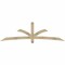Ekena Millwork Davenport Rough Sawn Timber Gable Bracket, Douglas Fir, 96"W x 28"H x 4"D x 4"F, 7/12 Pitch GBW096X28X0404DAV00RDF - alternate 1